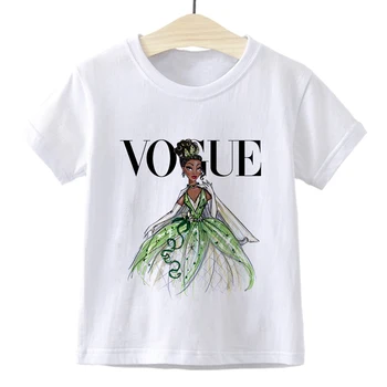 

Tiana Princess Streetwear Gym Children T-shirt Fashion Trendy Pretty Vogue Kids Tshirt Funny Versatile Baby Girl Clothes