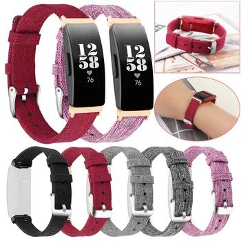 

Replacement Woven Canvas Fabric Watch Band Strap For Fitbit Inspire/Inspire HR Quick Release SmartWatch Fashion Accessories