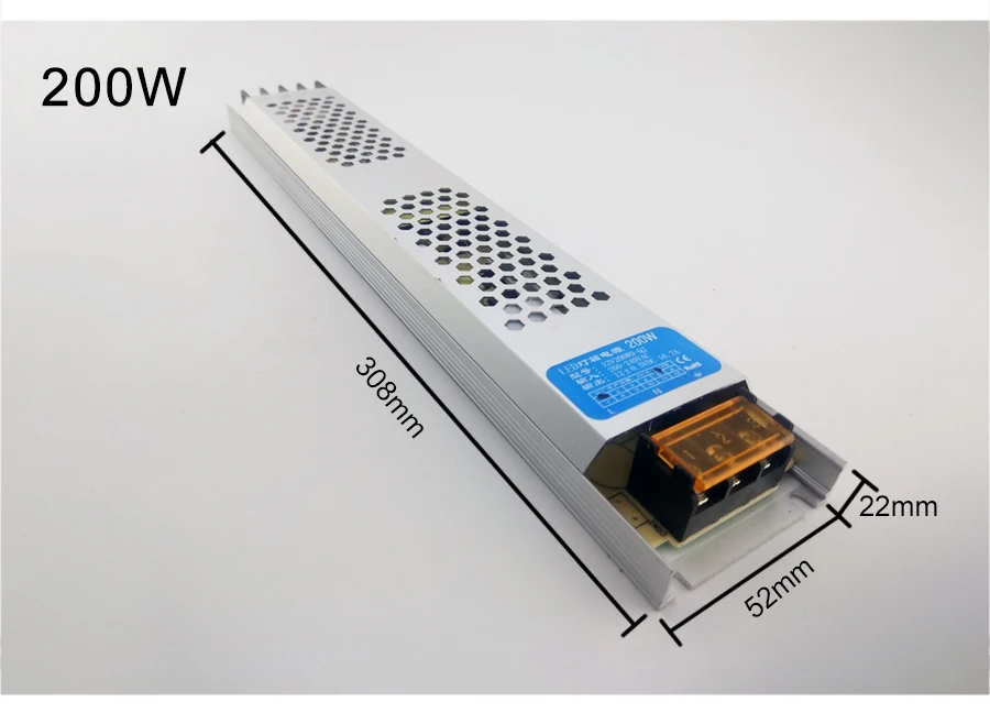 12 В постоянного тока светильник ing трансформаторы 150 Вт 200 Вт 300 Вт Светодиодный драйвер адаптер питания ультра тонкий светодиодный источник питания AC200V-240V для светодиодных лент светильник - Цвет: 200w