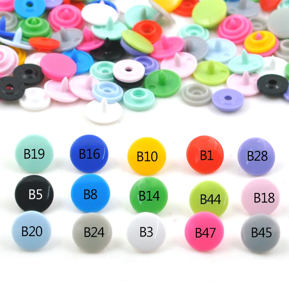 20 комплектов T3/T5 круглые кнопки KAM пластиковые кнопки для детской папки темная Пряжка кнопки для рукоделия детская одежда