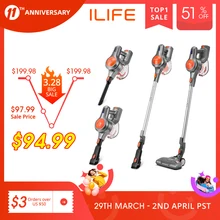 EASINE by ILIFE H70 Handheld Vacuum Cleaner, 21000Pa Strong Suction Power, 40Minutes runtimes, removable battery, 1.2L Dust box