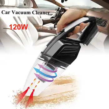 

120W Car Vacuum Cleaner 2 In 1 Home Vacuum Cleaner Portable Car Cleaner Handheld Dual Use Wet And Dry Auto Dust Cleaner Tool