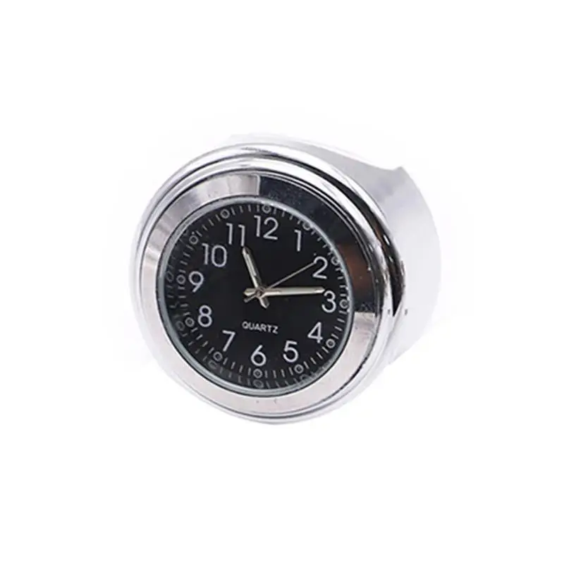 

7/8" Chrome Aluminum Motorcycle Handlebar Mount Quartz Clock Handlebar Schedule Universal Car Clock Handlebar Table