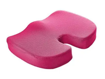 Нескользящая подушка из пены с эффектом памяти, регулируемая Удобная подушка для сиденья автомобиля, вспомогательные подушки «Booster» для взрослых, черный цвет - Цвет: C