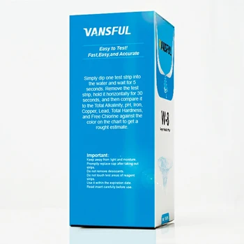 

100PCS 8 In 1 Water Test Strips Kit Home Drinking Water & Pool Quality Test For Swimming Pools, Spas, Hot Tub