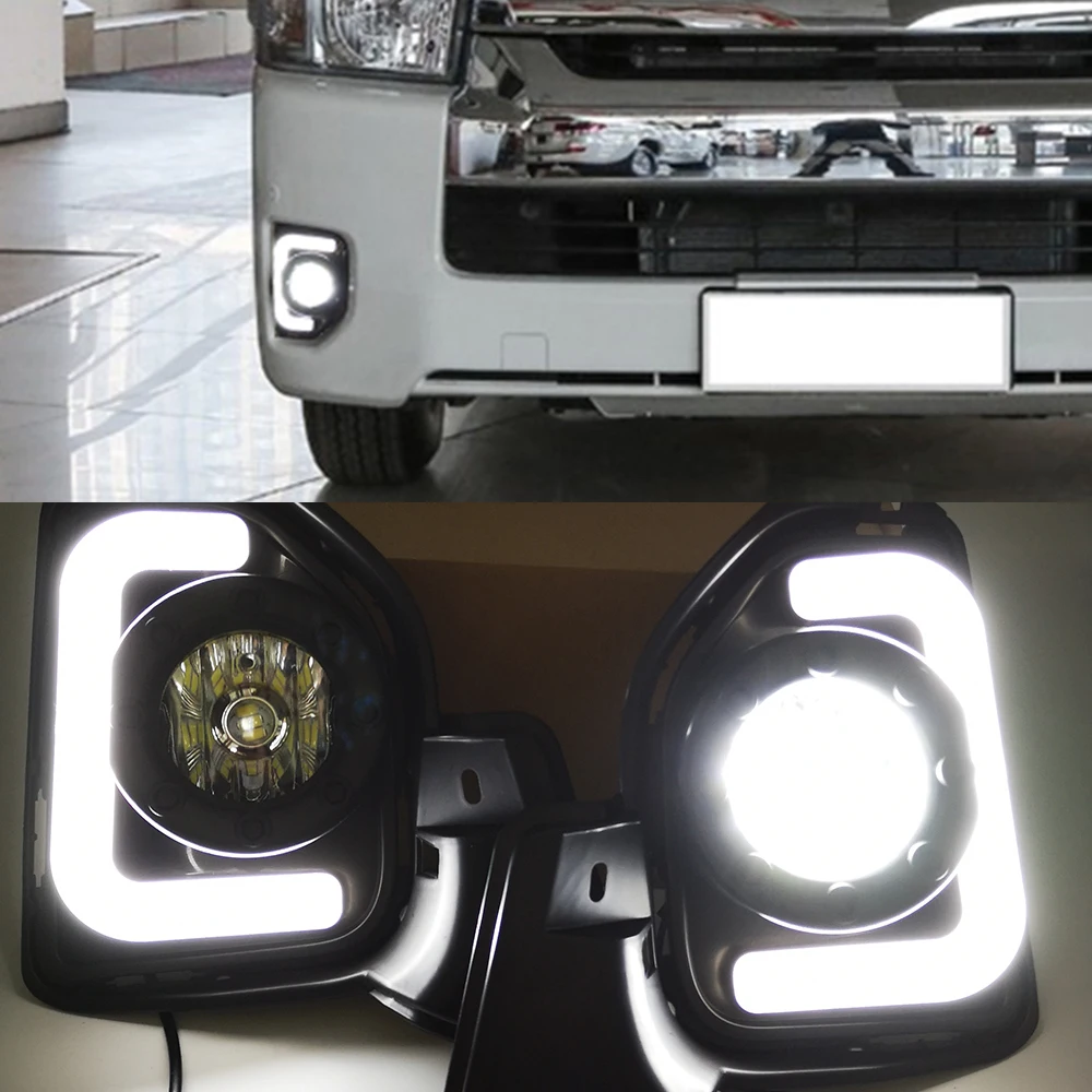 CSCSNL 2 шт. светодиодный для Toyota Hiace 2014 2015 2016 2017 2018 с указатель поворота 12V АБС пластик
