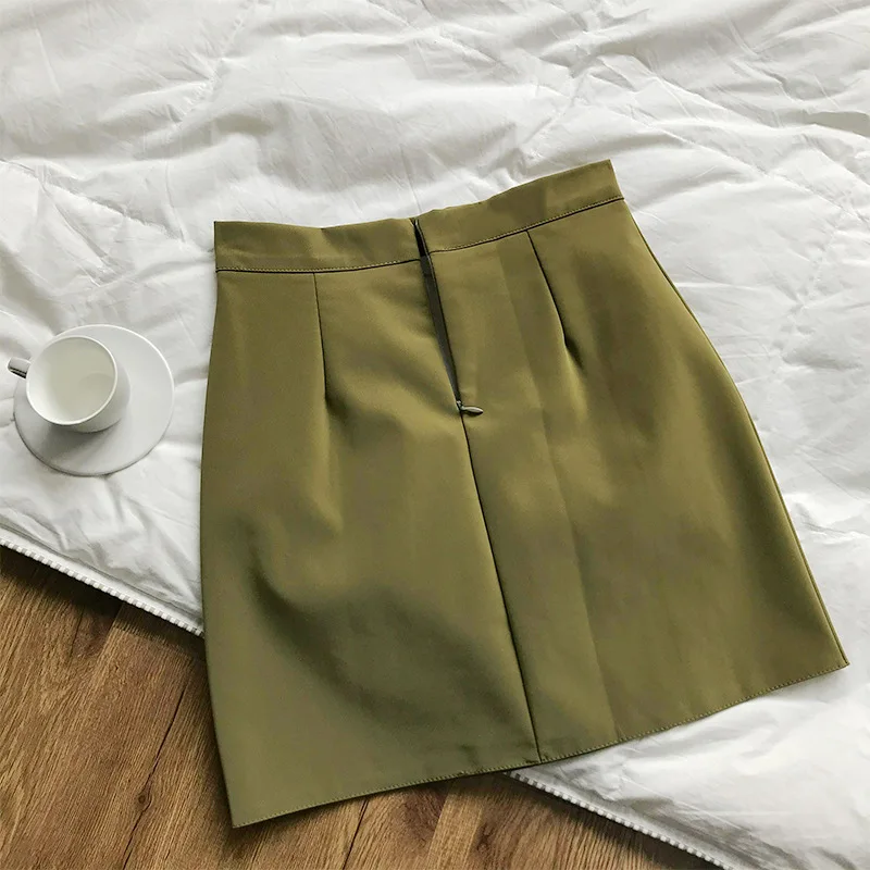 GOPLUS Женская юбка из искусственной кожи, мини юбки, уличная одежда, зеленая, винно-красная, черная юбка, Faldas Mujer Moda Cortas Jupe Femme C9647