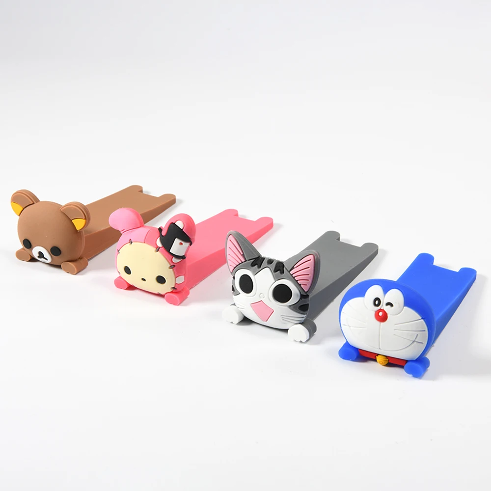 Baby Safety Protector Cute Cartoon Silicone Figure Door Stopper Wedge Door Jam Catcher Block Guard Home Stop