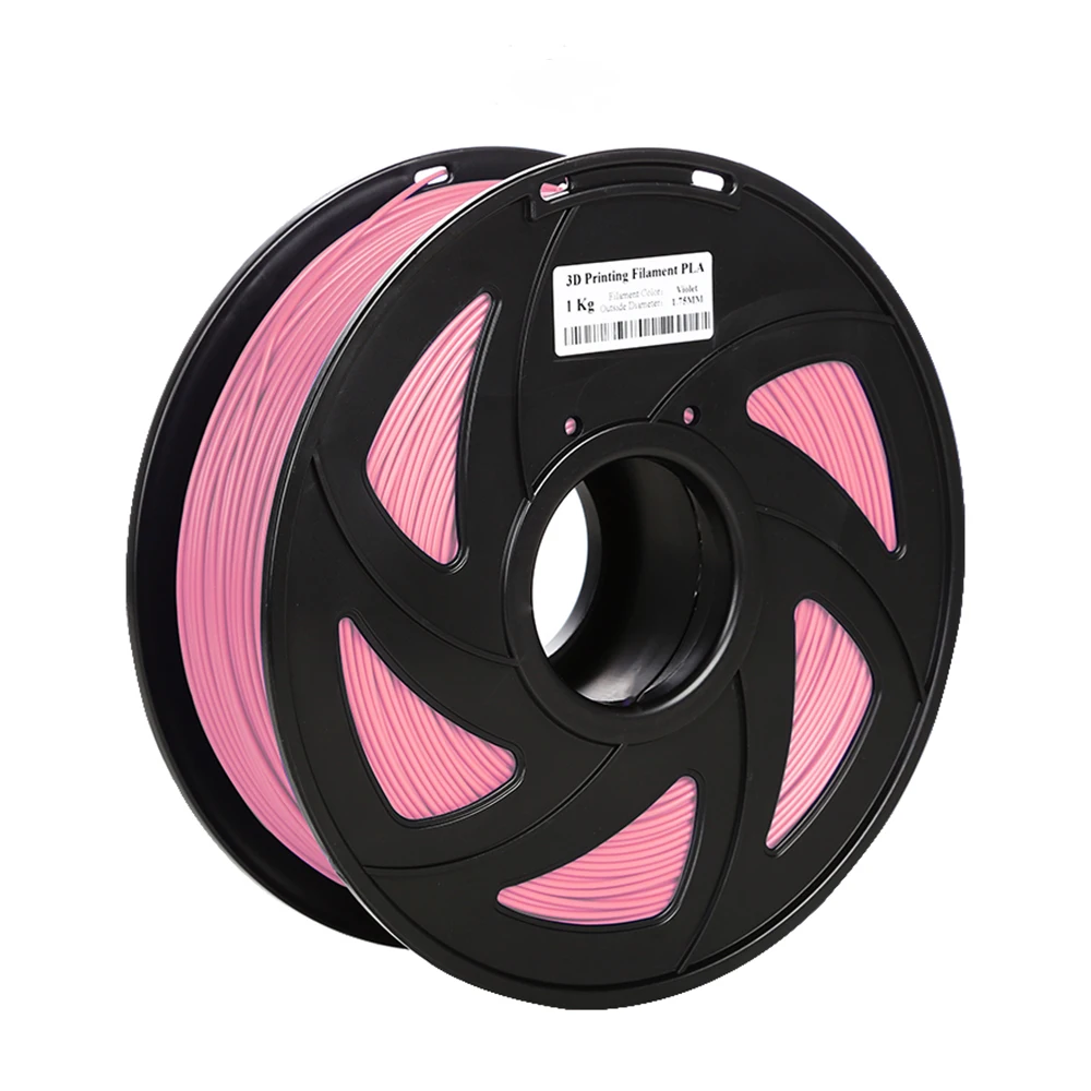 3d принтер 1 кг 1,75 мм PLA нити печатные материалы для 3d принтер экструдер пластиковые аксессуары - Цвет: Pink