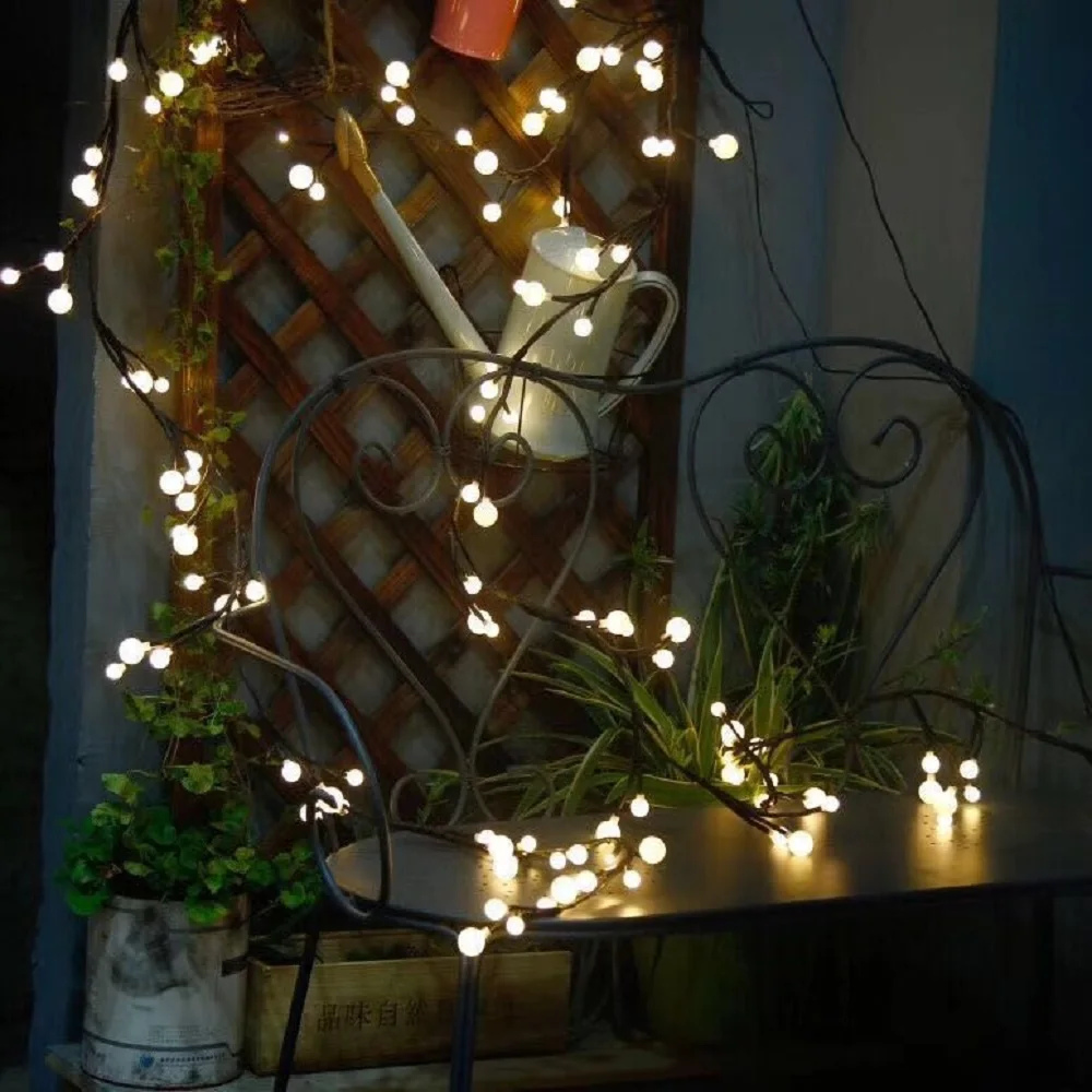 

DIY Branch Rattan String Lights Globe Led Garland Tree Light Twinkle for Party Wedding Room Decoration Christmas Holiday Lights