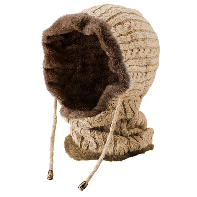 New Winter Fleece Hat Beanies Men's Hat 