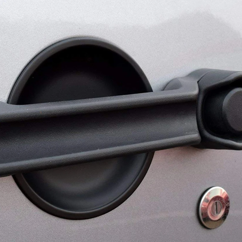 Door Handle Recess Guard Bowl for Jeep Wrangler 2007-2017 JK 4 Door Car Outside Door Handle Recess Guard Cover Trim