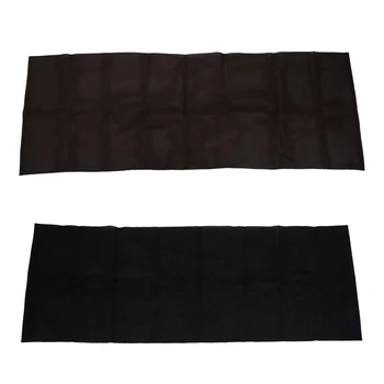 

2 Pcs Speaker Grill Cloth Stereo Speaker Mesh Cloth 1.4M X 0.5M, Brown & Black