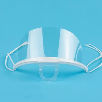 

10PCS Transparent Masks Plastic Splash Proof Safe And Hygienic Kitchen Restaurant Chef Available Anti-fog Spray Saliva Catering