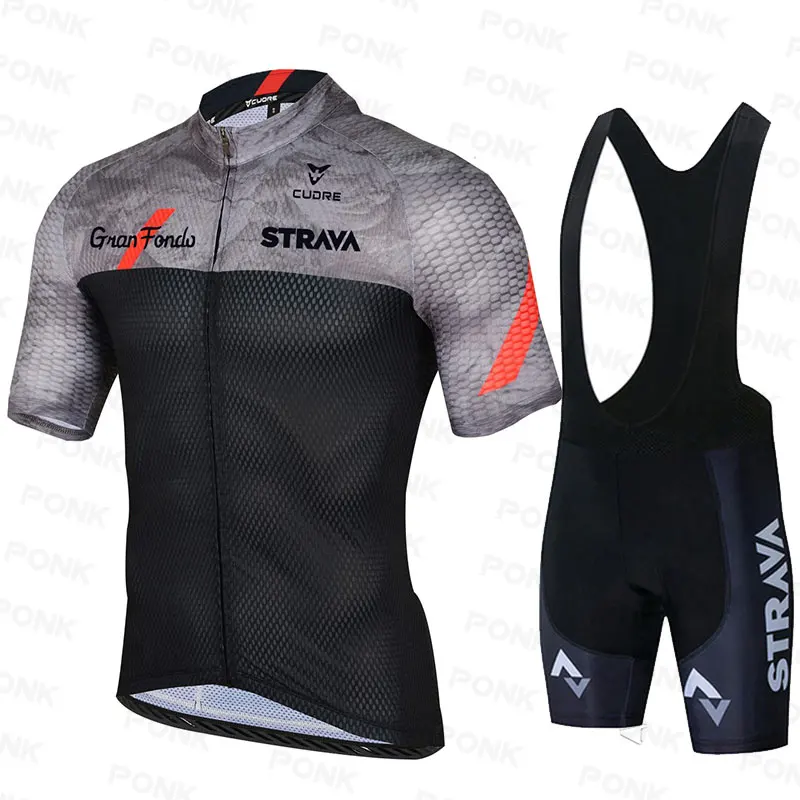 Трикотажная футболка STRAVA мужская с коротким рукавом дышащая одежда для