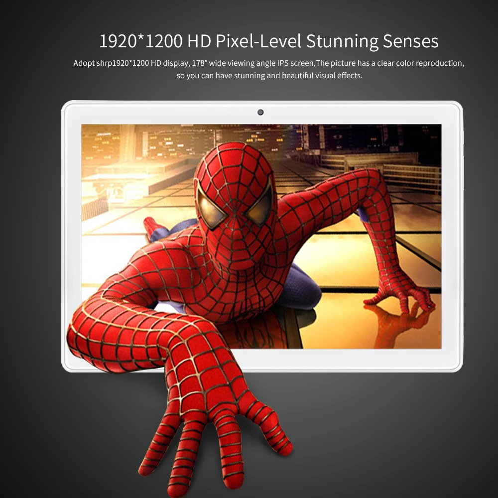  10 inch Tablet Android 9.0 8 GB RAM 128 GB Storage 13MP Rear Camera Deca-Core Processor 1920x1200 H