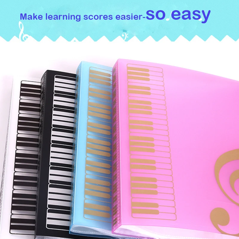 

Music Sheet File Paper Documents Storage Folder Holder Plastic.A4 Size,40 Pockets