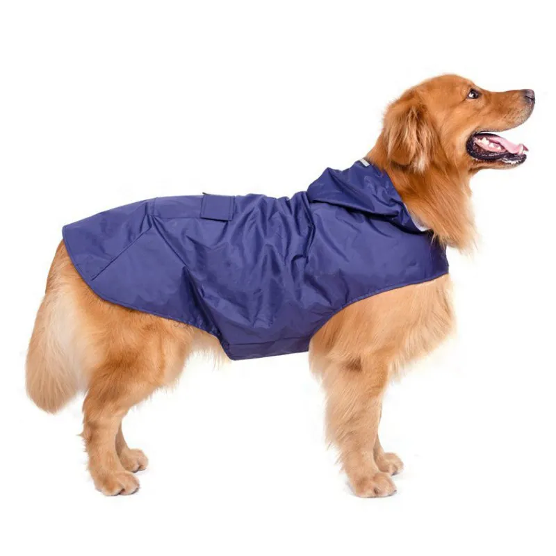 Reflektierender Hund Regenmantel wasserdicht Pet Kleidung Regen Jacke Sicherheits Regenbekleidung für kleine mittelgroße Hunde