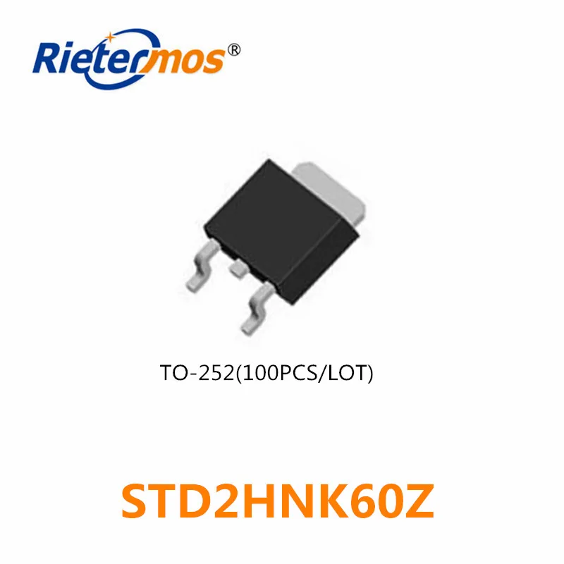 100 шт. STD2HNK60Z D2HNK60Z 2HNK60Z 2HNK60 STD2LN60K3 D2LN60K3 2LN60K3 2LN60 TO252 оригинал | Электроника