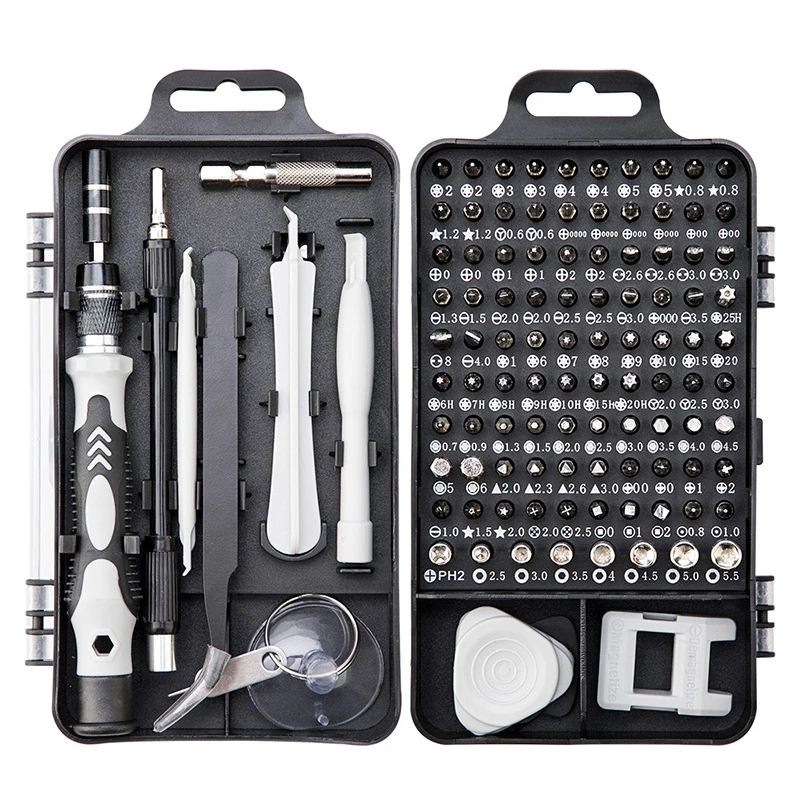 115 In 1 Screwdriver Set With 98 Precision Bits In Box For Repair And