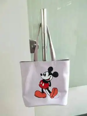 Дисней Микки Маус мультфильм большой емкости сумка шоппер дамская сумочка для женщин шоппинг Досуг Мода сумка на плечо - Цвет: E