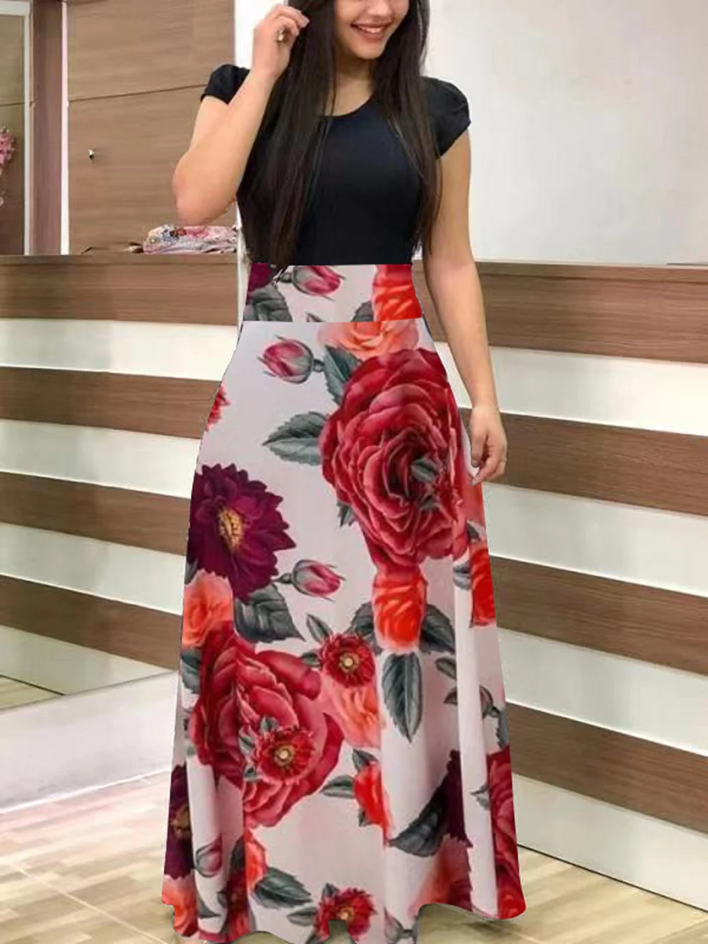 Vintage Floral Print O-Neck Long Dress Women Summer Collection Dresses Summer Collection Women Clothing cb5feb1b7314637725a2e7: 8888 Long Black|8888 Long Dot|8888 Long Flower|8888 Long Leaf Green|8888 Long Leopard|8888 Long Pink|8888 Long Plaid|8888 Long Rainbow|8888 LongWhiteBlack|8888 Short Black|8888 Short Dot|8888 Short Flower|8888 Short Leopard|8888 Short Pink|8888 Short Plaid|8888 Short Rainbow|8888 Short Red White|8888 ShortLeafGreen|8888 ShortWhiteBlack|8888LongGreenBlack|8888LongLightGreen|8888LongRedWhite|8888ShortGreenBlack|8888ShortLightGreen|8899 Short Blue|8899 Short Green|8899 Short Purple|YY1006 Short Red