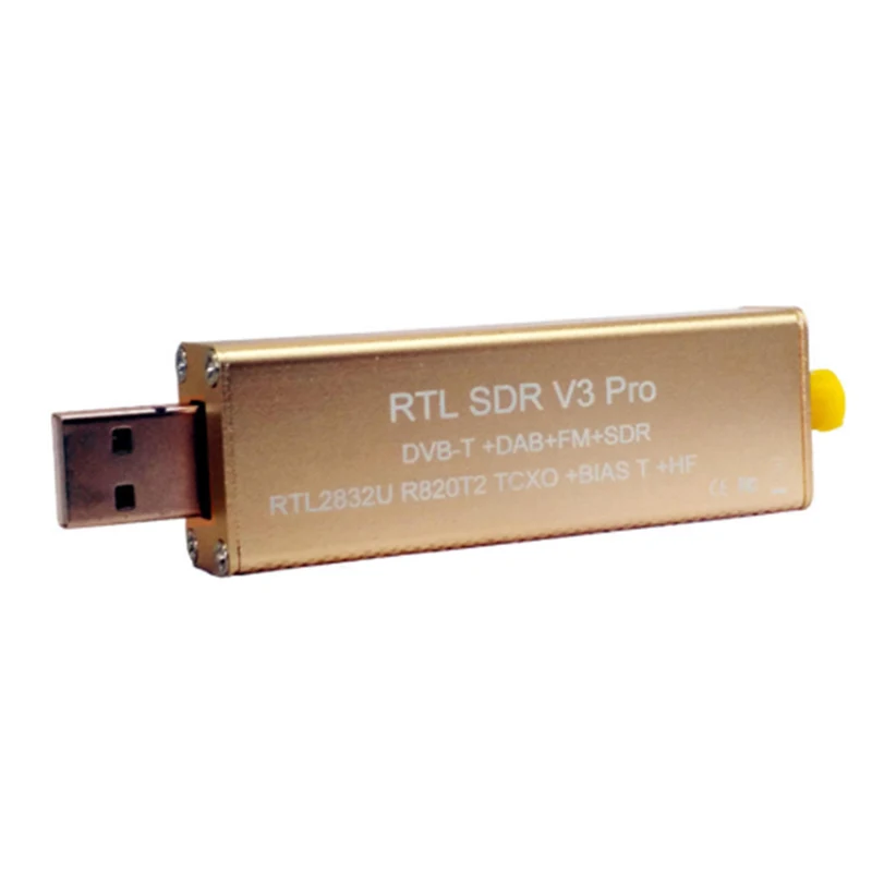 Горячая sdr-приемника V3 Pro Rtl2832 Rtl2832U R820T2 SDR RTL для 500 кГц удостоверения личности-2 ГГц UHF VHF HF AM FM