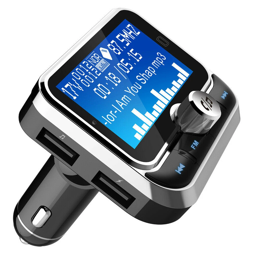 BC32 автомобильный Bluetooth fm-передатчик 1,8 дюймов Большой экран Автомобильный MP3 Автомобильный Bluetooth Handsfree телефон Серебряный