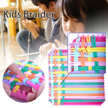 

Knitting Toy Handmade DIY Weaving With Elastic Manual Safe Educational Kindergartens Sewing Accessories For Kids Embroidery