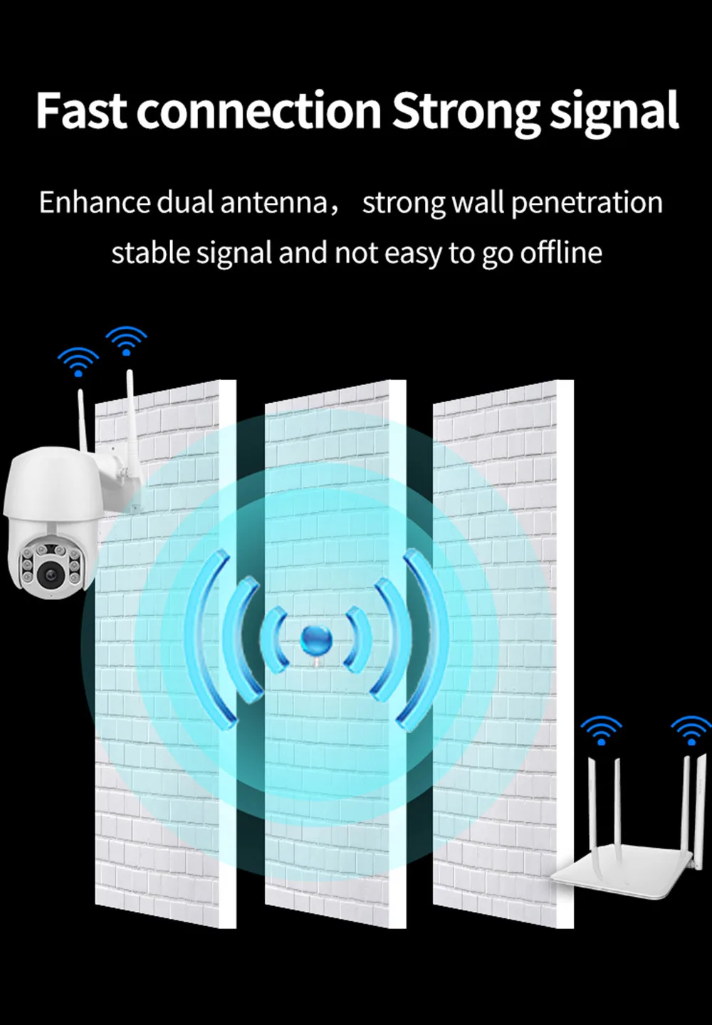 1080P IP камера wifi PTZ беспроводной скоростной Купол 8 Led HD ночного видения наружная Водонепроницаемая домашняя камера видеонаблюдения