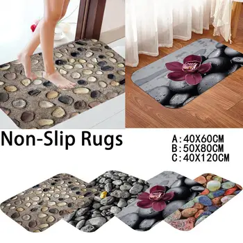 

Cobblestone Pavement Printing Floor Mats Door Mats Carpet Kitchen Slip Absorbent Mats Study Mats Insole