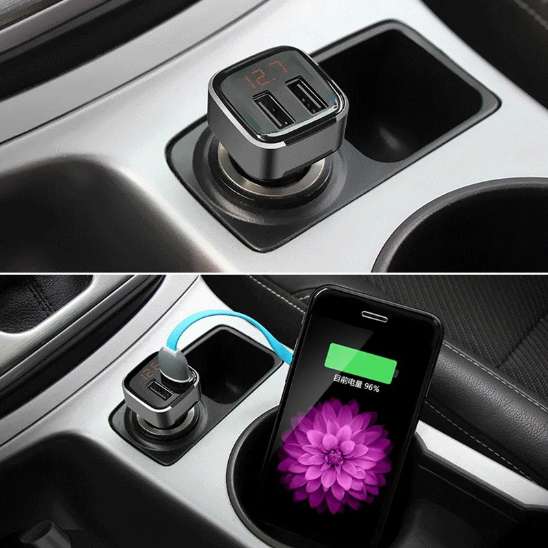 Автомобильное зарядное устройство USB быстрая зарядка с переключателем HY 39