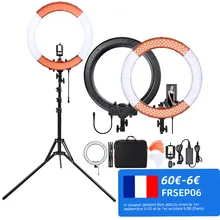 FOSOTO RL-18 Photography Lighting Dimmable Ring Lamp Camera Ring Lamp Led Ringlight With Tripod Stand For Phone Youtube Makeup