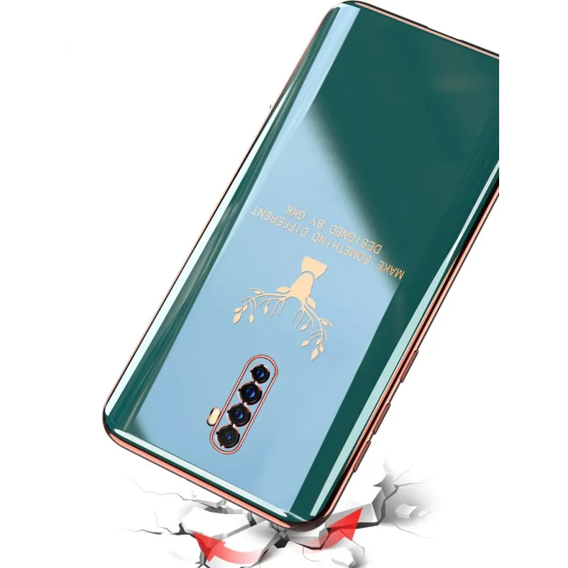 Чехол с покрытием для OPPO Reno Ace 2 Z A5 A9 2020 мягкий силиконовый ударопрочный чехол из