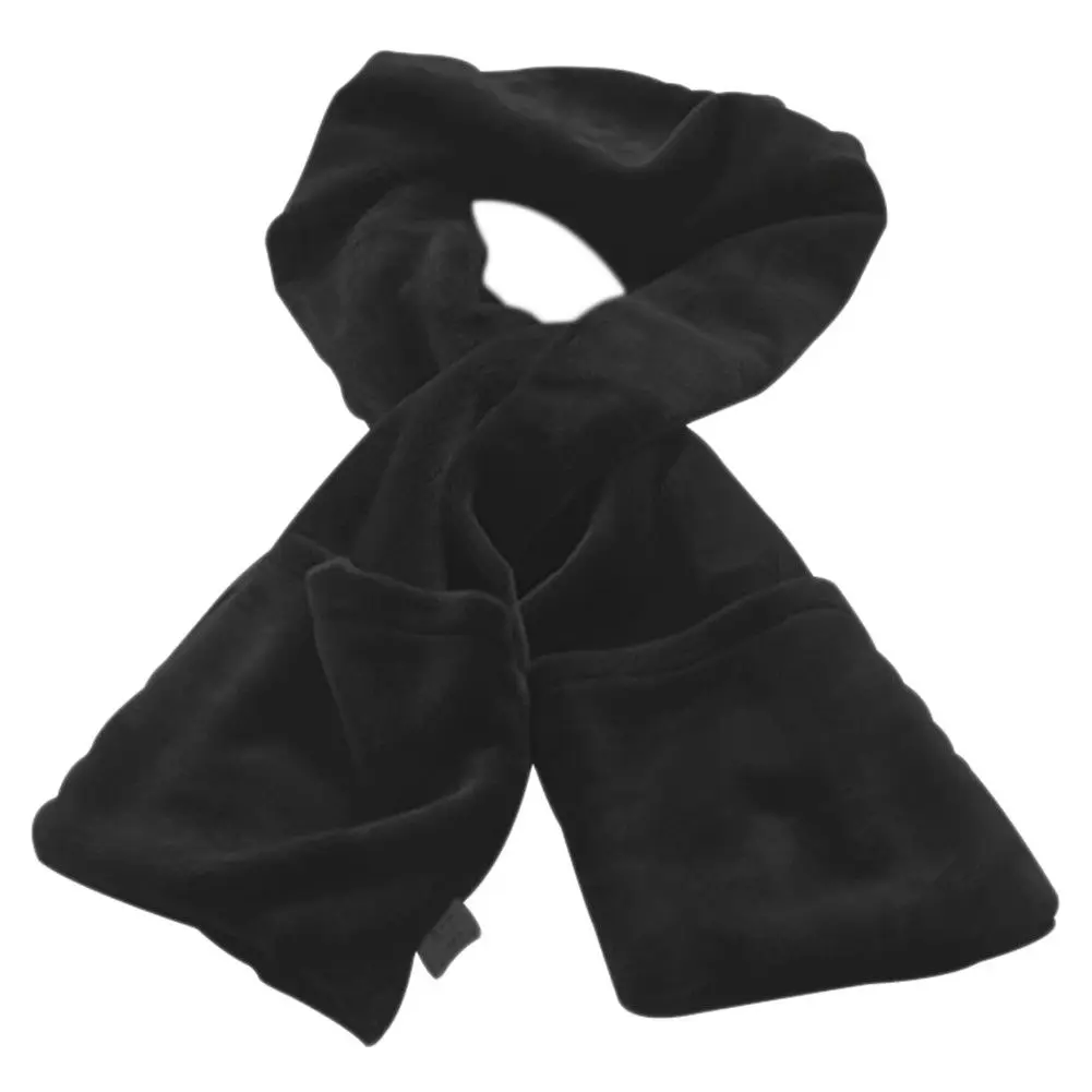 Теплый шейный шарф, согревающий Карманный шарф, зимний шейный согревающий USB шарф с подогревом, портативный мягкий мужской женский платок