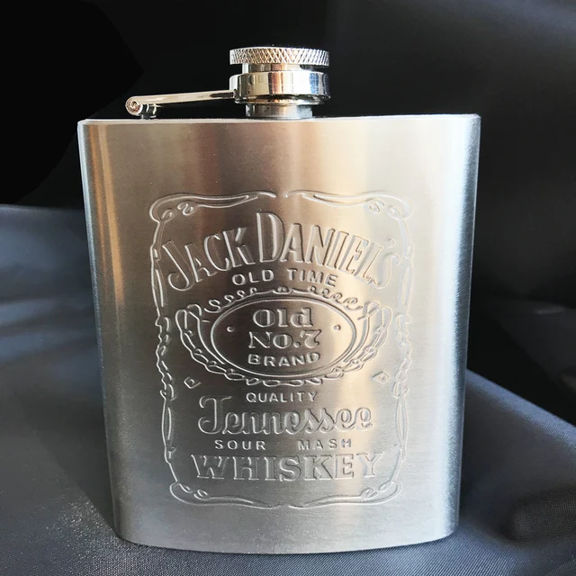 Leather Printed Hip Flask 10