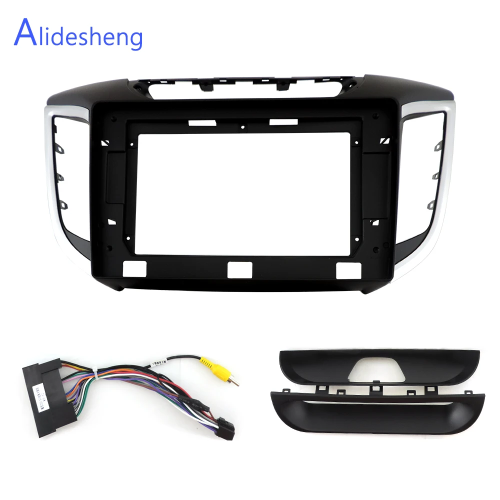 ix25 Frame wire 2G+ 32G DSP 2 din Android 8,1 4G чистая Автомобильная радио мультимедиа видео плеер для hyundai Creta ix25- WiFi BT рамка адаптера - Цвет: ix25 Frame wire