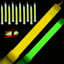10 sztuk 6-cal klasy przemysłowej Glow Sticks Ultra jasny awaryjne świecące pałeczki-zielony tanie tanio CN (pochodzenie) bright glow stick glow stick for outdoor emergency light stick light sticks