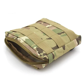 

6*6 inch Military Molle Army Pocket Outdoor Sports Bag Pack Outdoor Utility Handbag Medical First Aid Pouch CP Camo