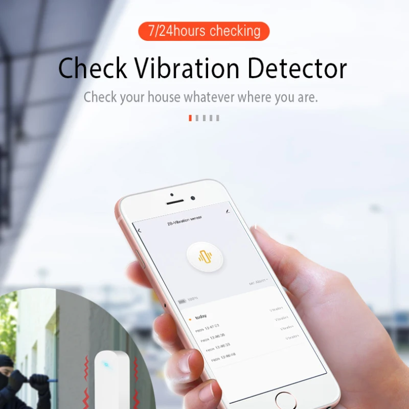 Aqara Vibration Sensor, Requires Aqara Hub, Zigbee Connection, Wireless