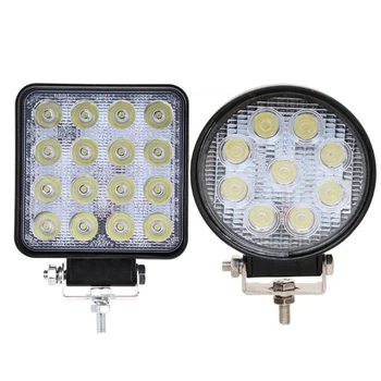 

2pcs 4inch 48W 27W LED Work Light Bar Fog Driving Roof Light for Offroad Car Vehicle Truck Tractor Boat Trailer 4x4 SUV ATV 12V