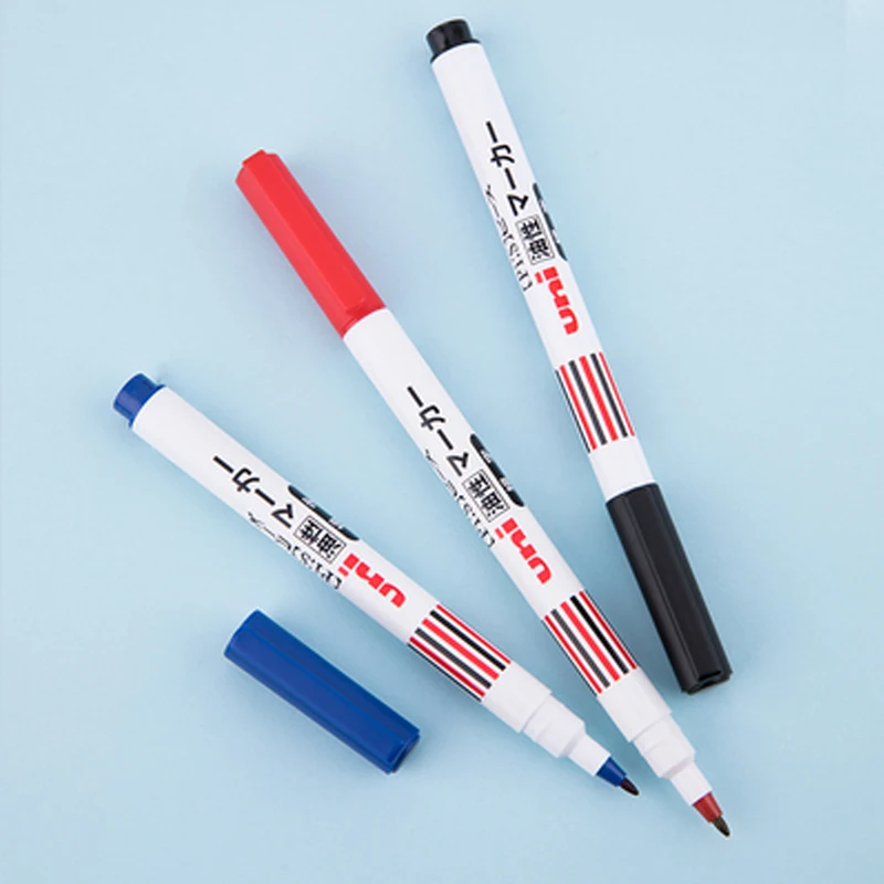 3pcs UNI Oily Marker A-5E 0.7-0.9mm Marker Environmental Protection Quick-Drying Poster Advertising Pen CD Pen
