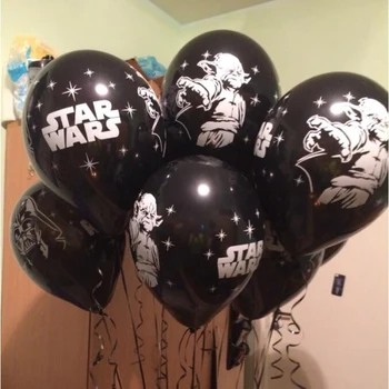 

10pcs/Lot Black White Star Wars Latex Balloon Pirates Theme Movie Fans Party Decoration Birthday Party Supplies Kids Toys Balls