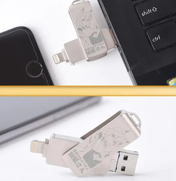  Anime Sewayaki Kitsune no Senko-san Mobile Computer 32GB Dual-use U Disk Cosplay Gift