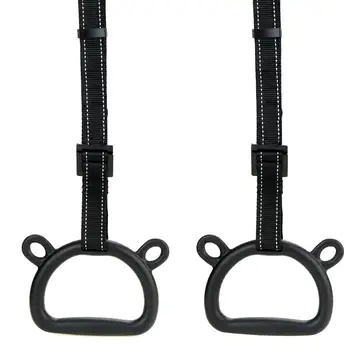 

Kids Gymnastic Rings Plastic Gym Rings with Adjustable Straps, Non-slip, Fitness Rings, Exercise Rings