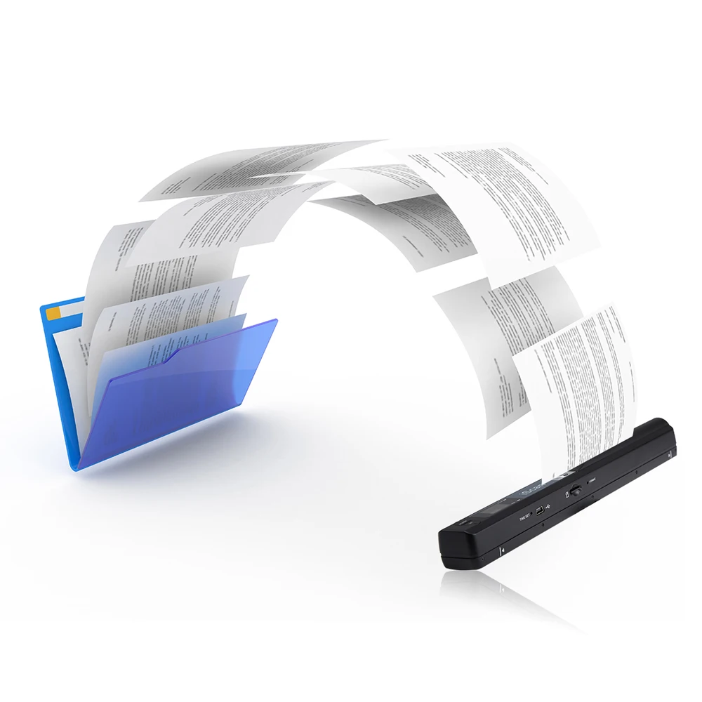 Portable Handheld Document Scanner with 16GB MicroSD Card Mini Pen Scanner Document & Image A4 Size 900DPI JPEG/PDF Format