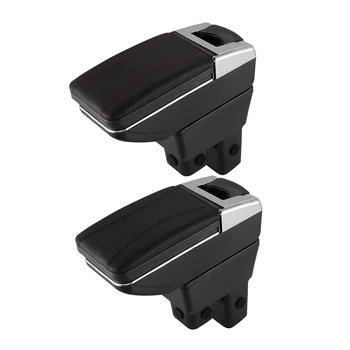 

Hatchback Center Centre Console Storage Box Rotatable Armrest Car Armrest Box for Honda Fit Jazz 2002-2008 Car Accessories