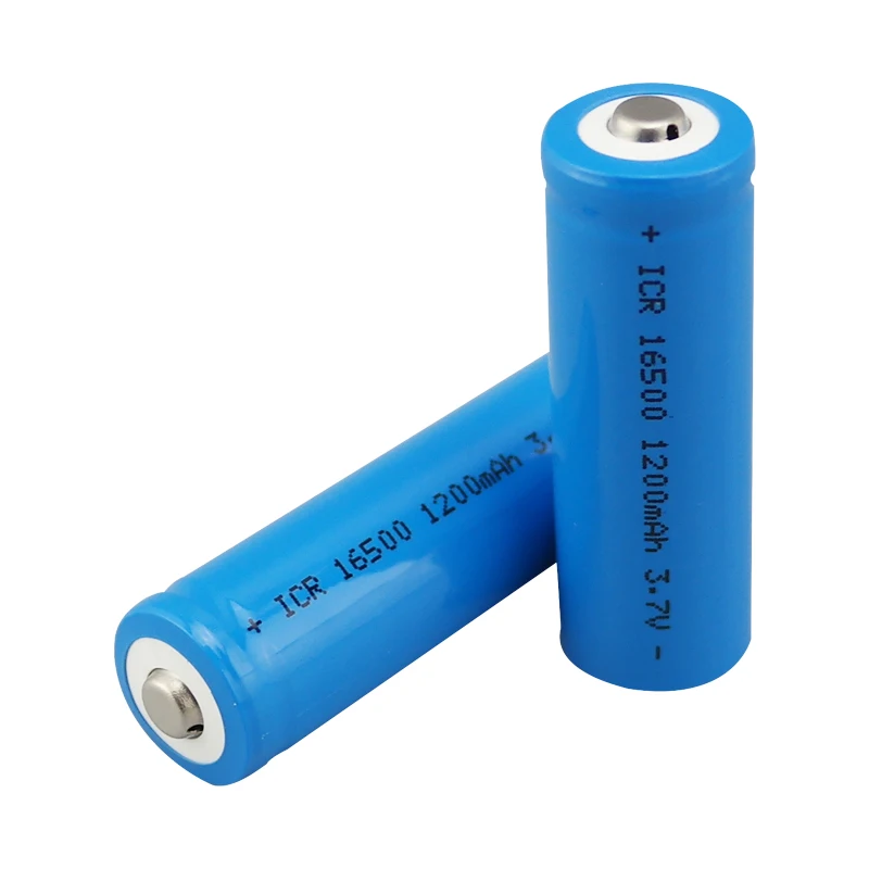 2 шт./лот очень дешевая Vbatty 16500 1200mah 3,7 V литий-ионная аккумуляторная батарея 16500 батарея с кнопкой сверху