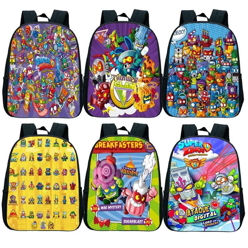 

Children Superzings Backpack Kids School Bag Super Zings Series 6 Kindergarten Bag Girls Boys Toddler Plecak Waterproof Mochila