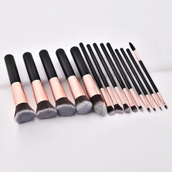 

14 Pcs Multi-Function Makeup Brush Set Beauty Tools Wooden Handle Gift Set for Women